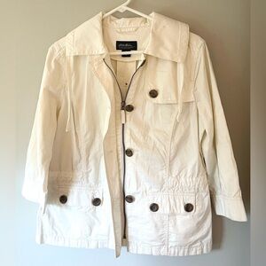 Eddie Bauer White Cream Jacket Coat Size M